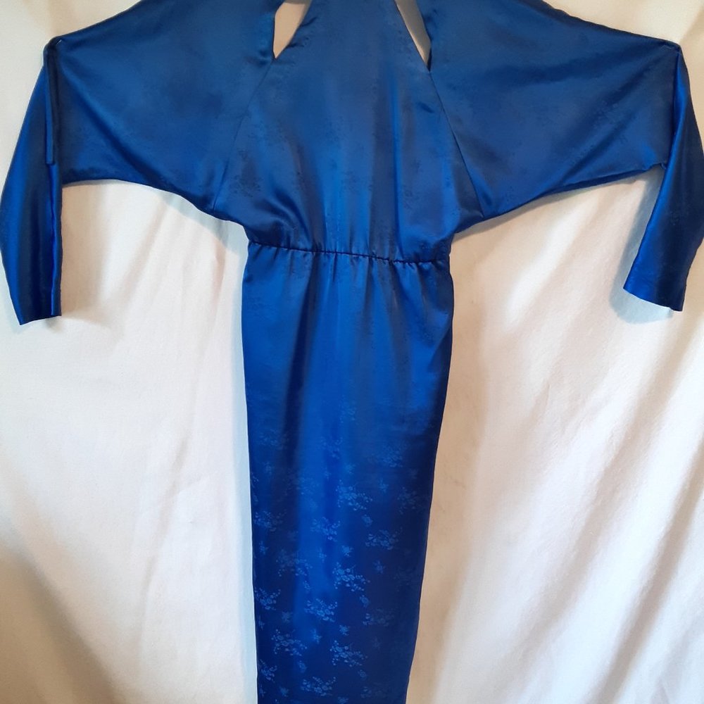 1970s Evening Dress with Matching Hat